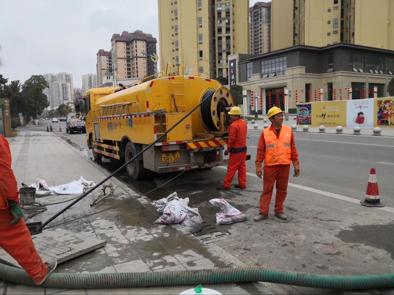 汶川排污管道清淤-管道清洗